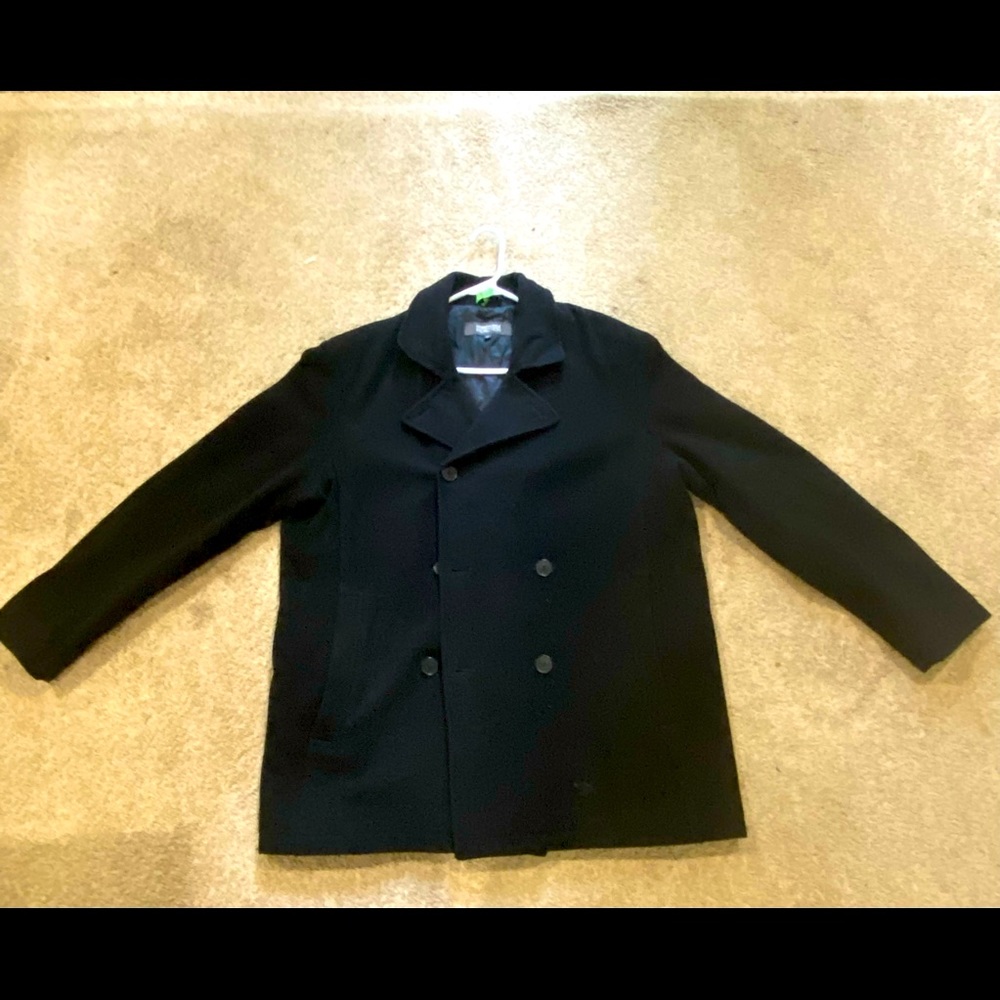 Kenneth Cole XL - Pea Coat (Black)